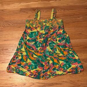 Cat & Jack Multicolor Tropical Print Dress- size 8
